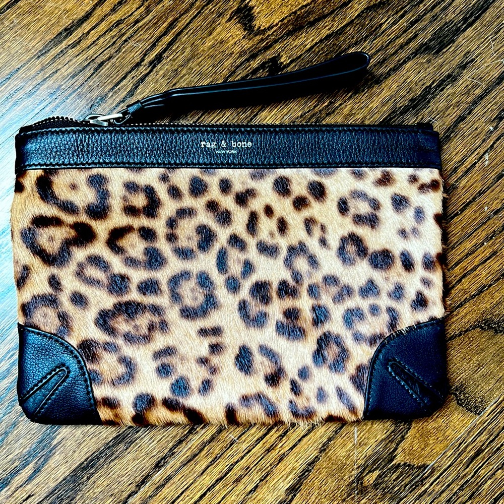 Rag & Bone Leopard Clutch